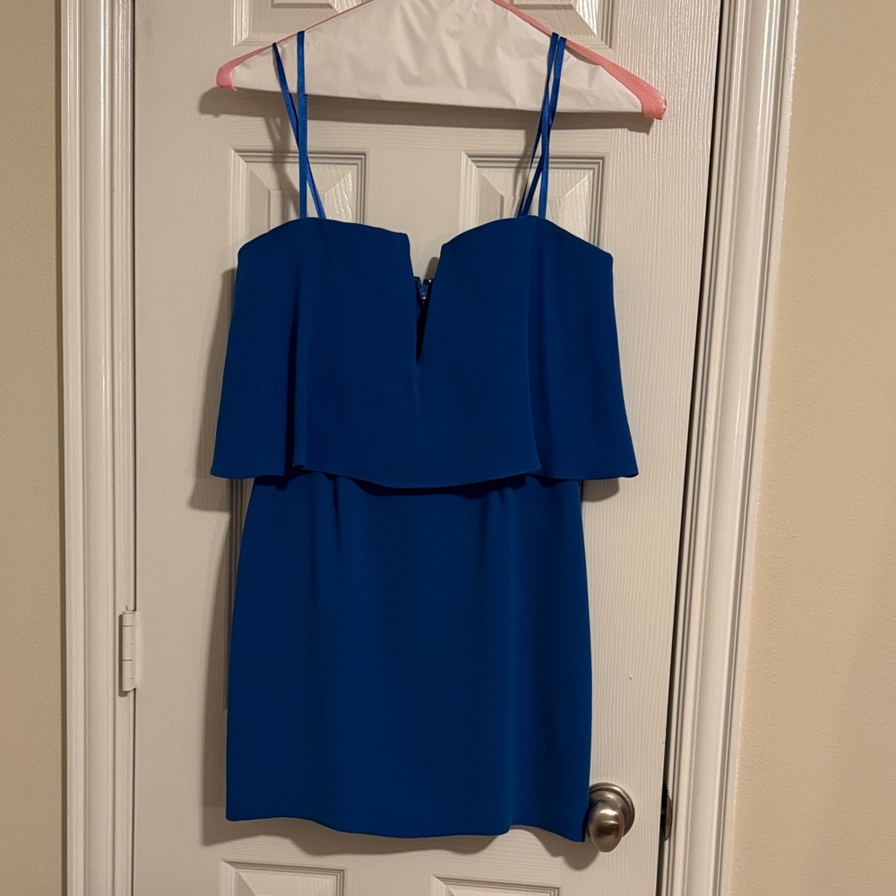 BCBGMaxAzria Royal Blue Strapless Dress